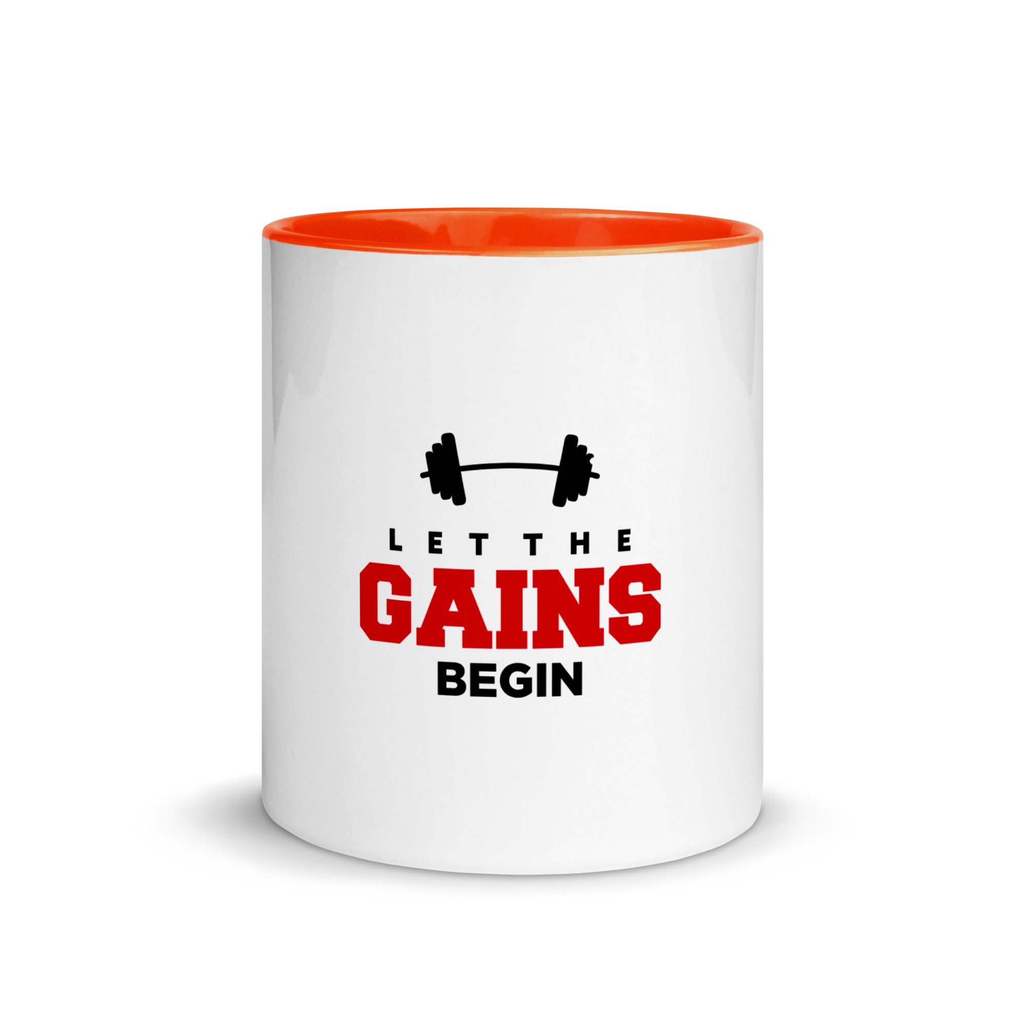 LET THE GAINS BEGIN - Mug with Color Inside