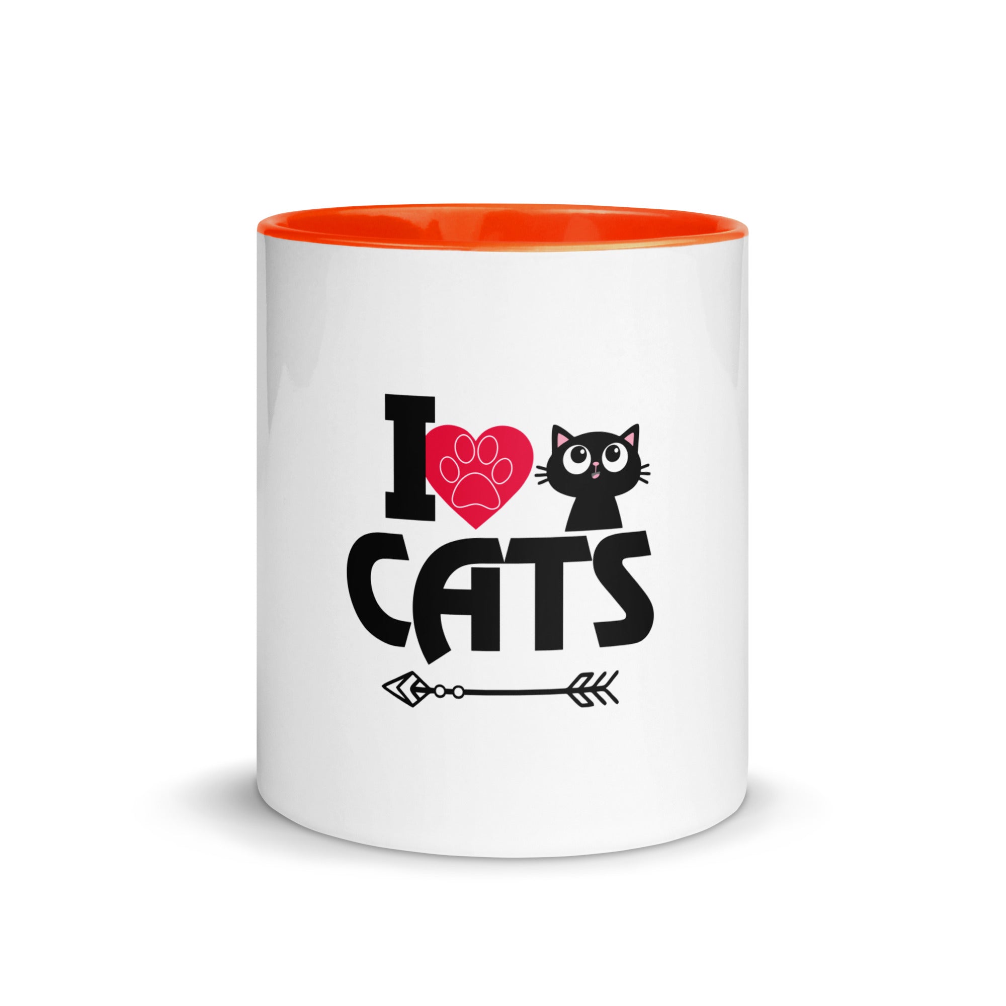 I LOVE CATS - Mug with Color Inside