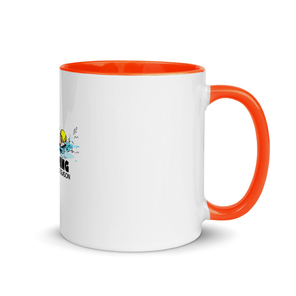 Swimming- Mug with Color Inside