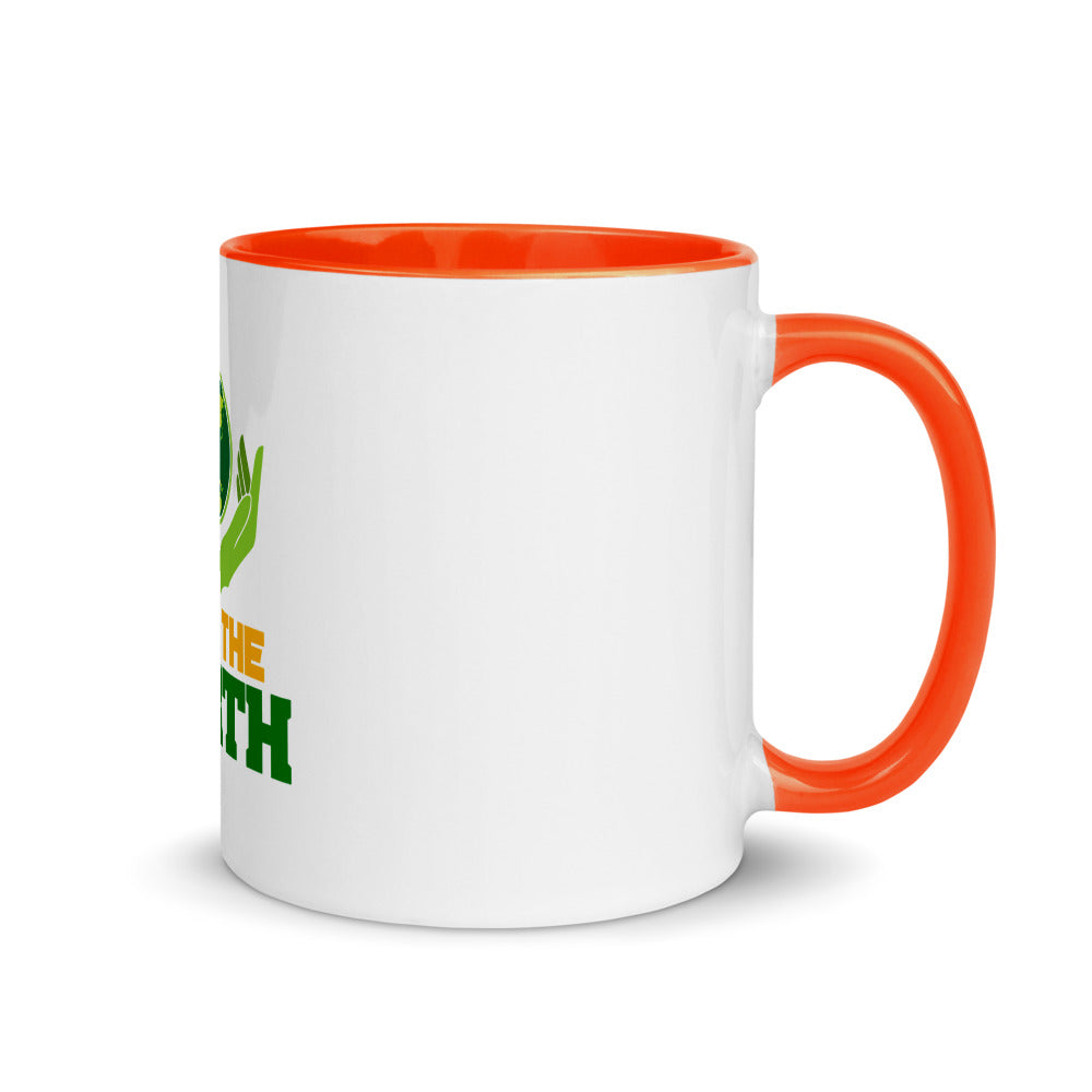 SAVE THE EARTH - Mug with Color Inside
