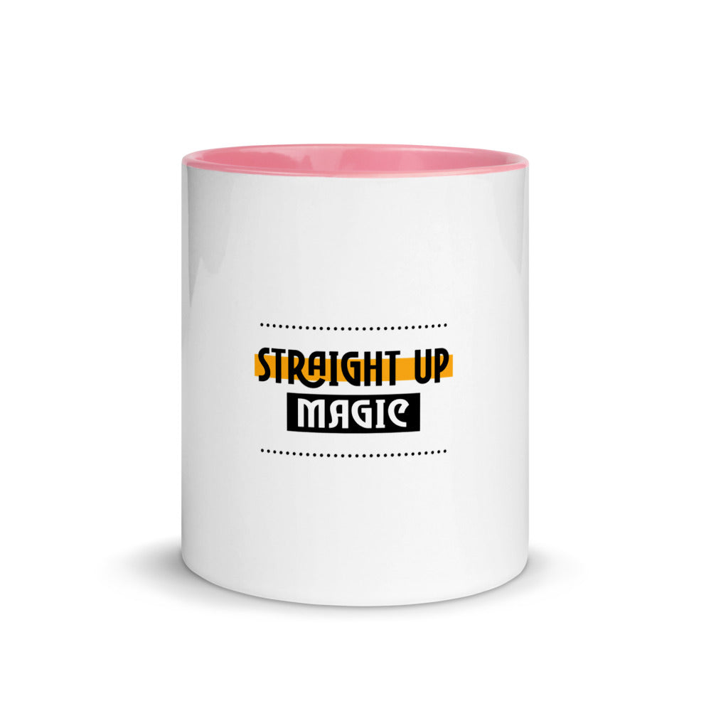 Straight up magic-- Mug with Color Inside