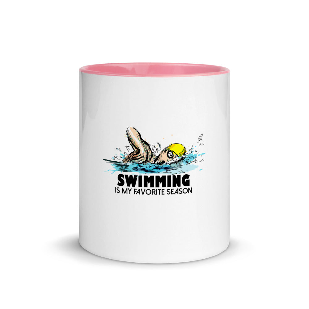 Swimming- Mug with Color Inside