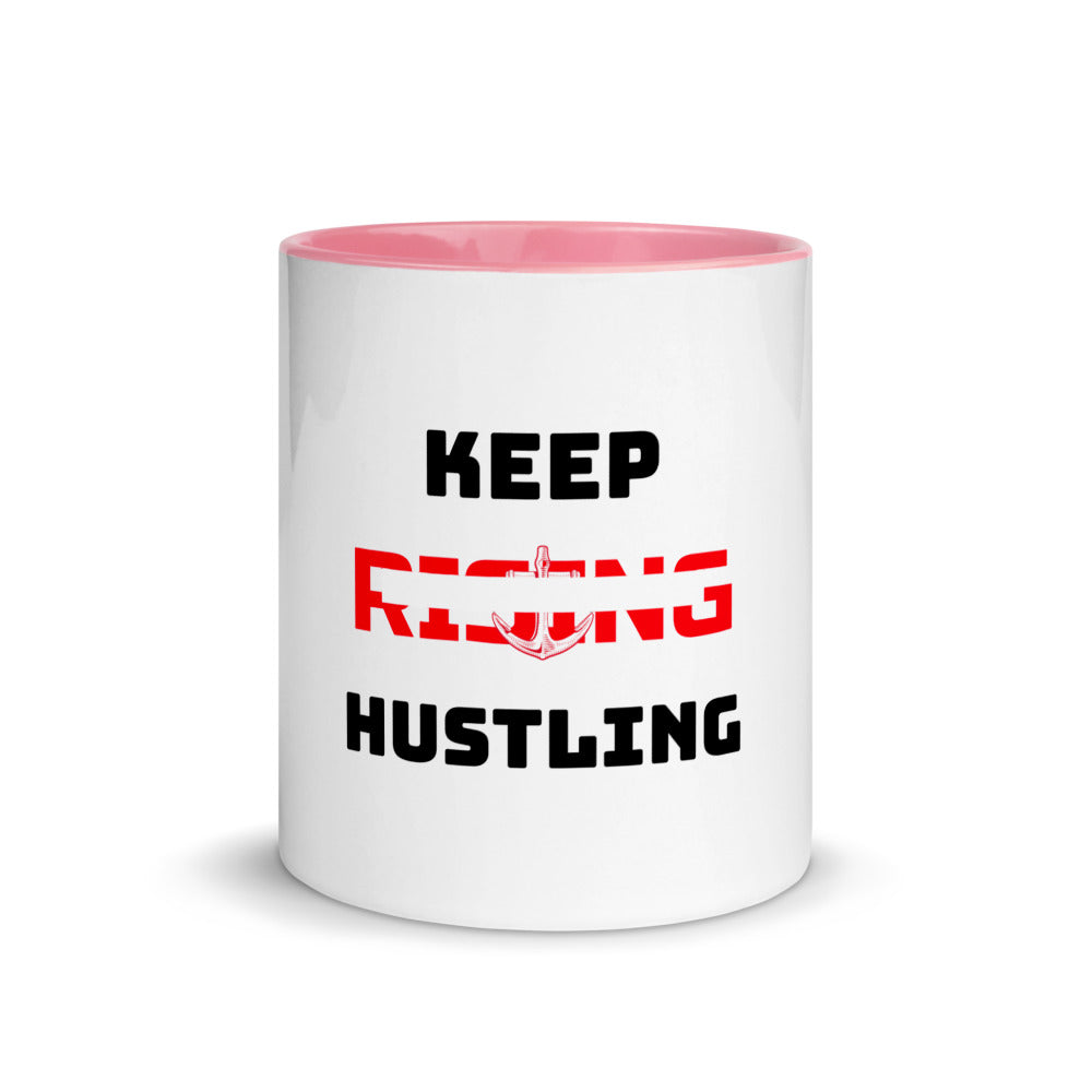 KEEP RISING HUSTLING - Mug with Color Inside