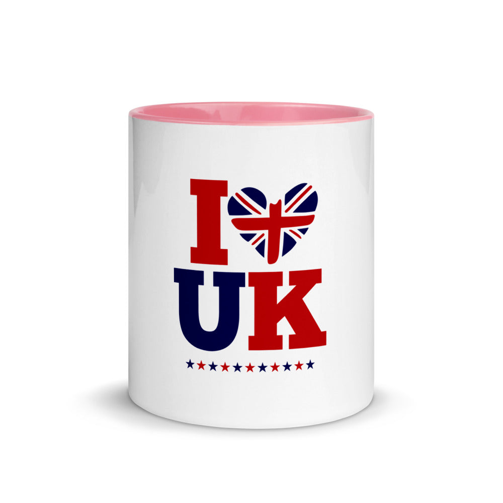 I LOVE UK - Mug with Color Inside