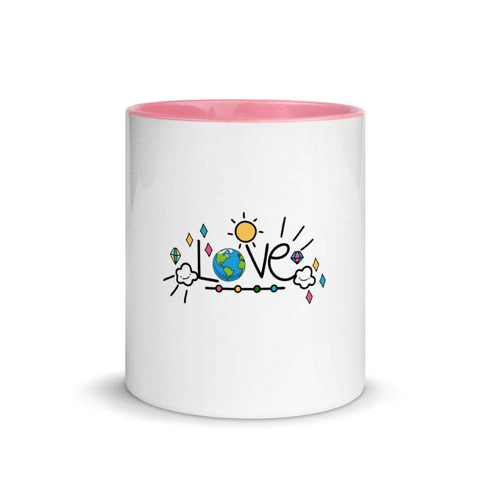 LOVE EARTH - Mug with Color Inside
