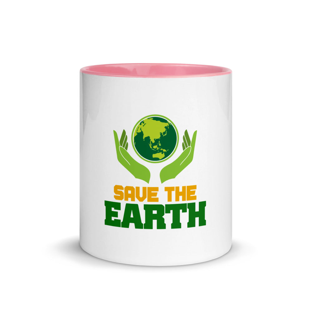 SAVE THE EARTH - Mug with Color Inside