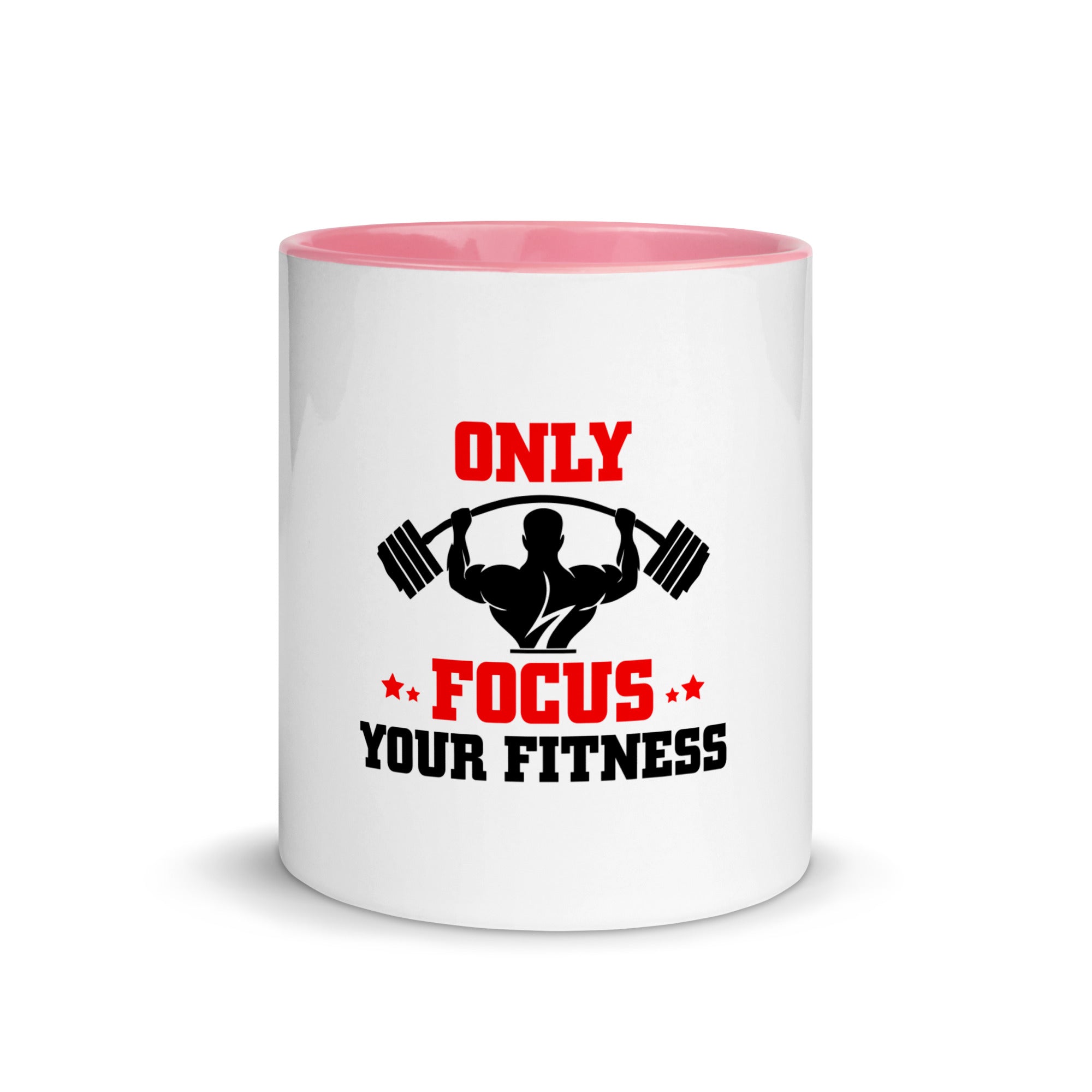 ONLY FOCUS YOUR FITNESS - Mug with Color Inside