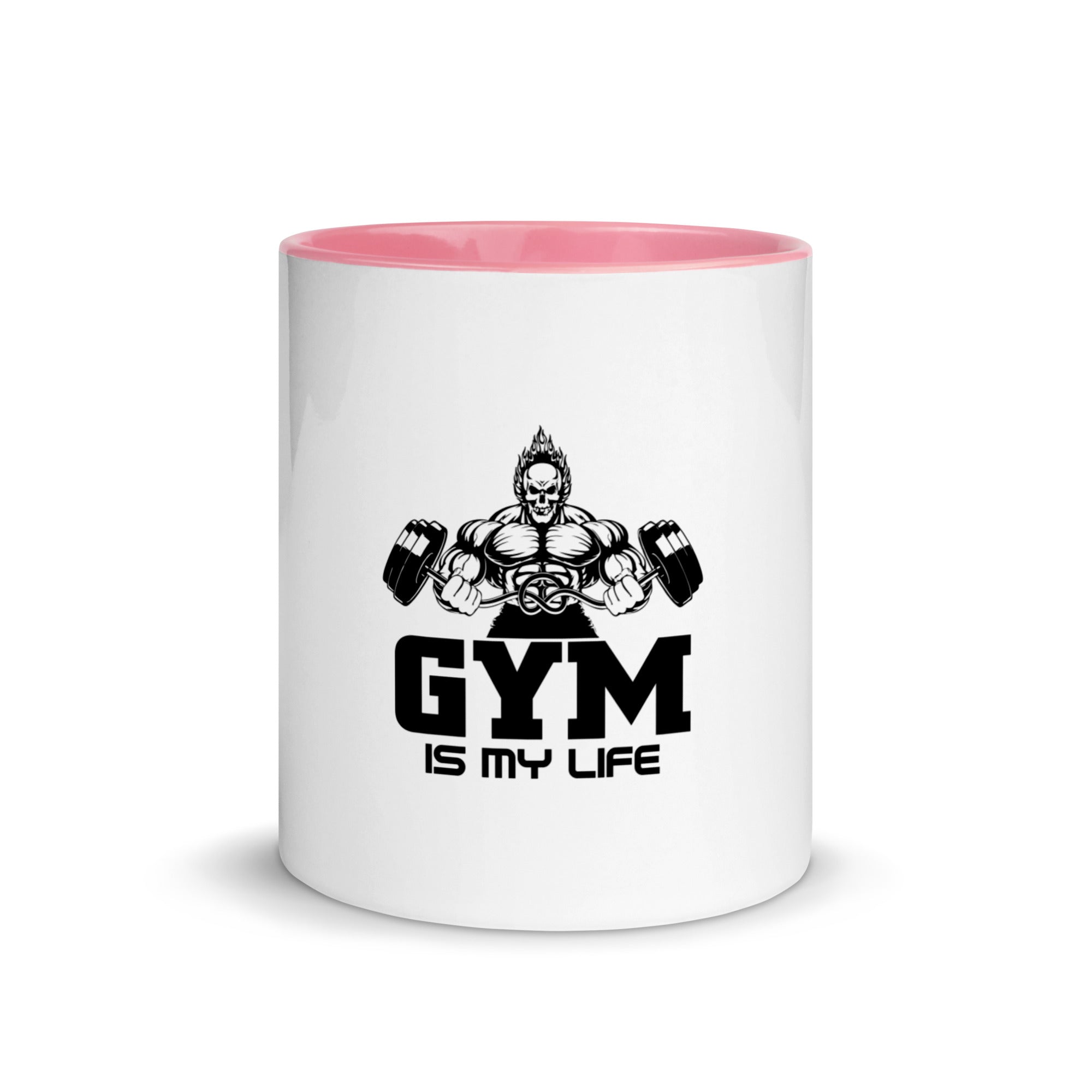 GYM IS MY LIFE - Mug with Color Inside