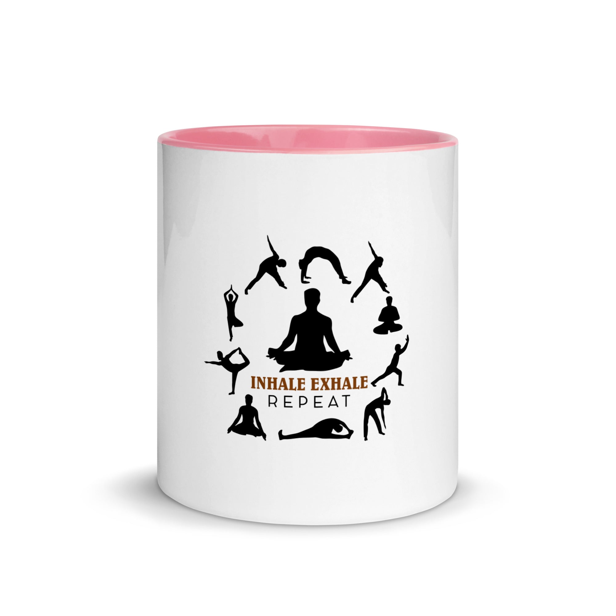 INHALE EXHALE REPEAT - Mug with Color Inside