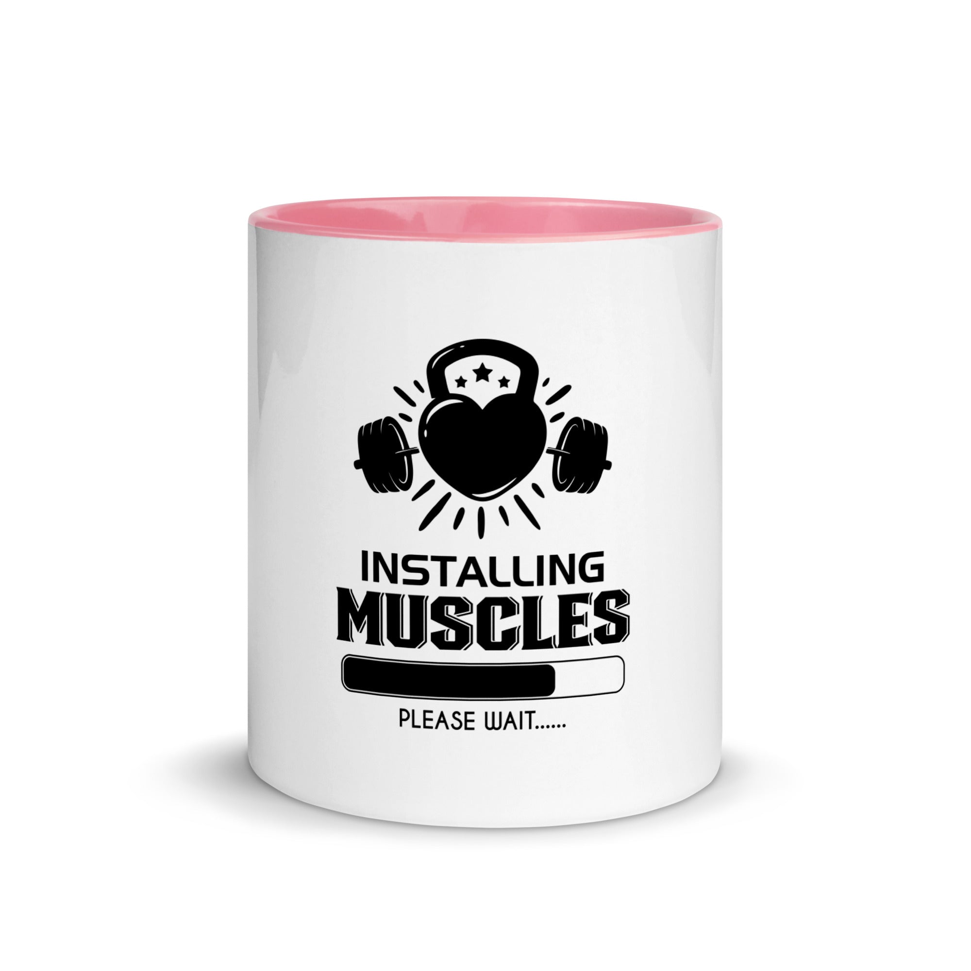 INSTALLING MUSCLES - Mug with Color Inside