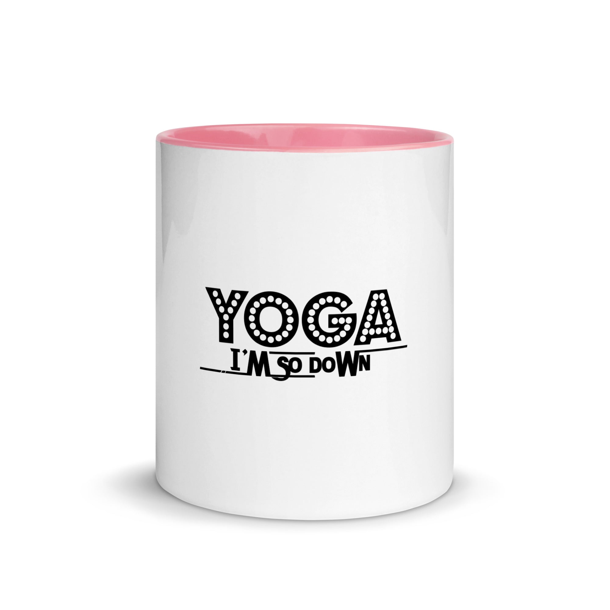 YOGA I'M SO DOWN - Mug with Color Inside