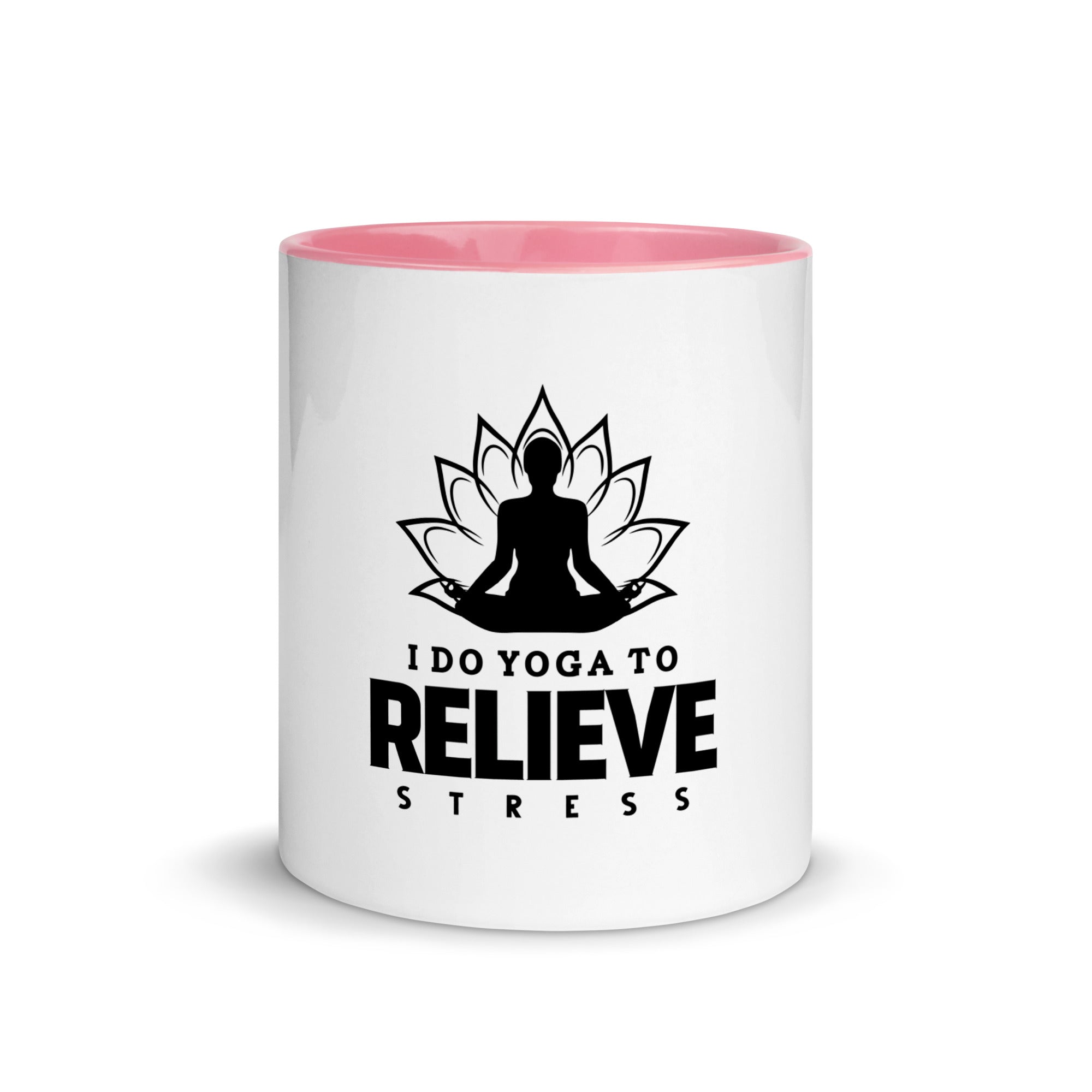 I  DO YOGA TO RELIEVE STRESS - Mug with Color Inside