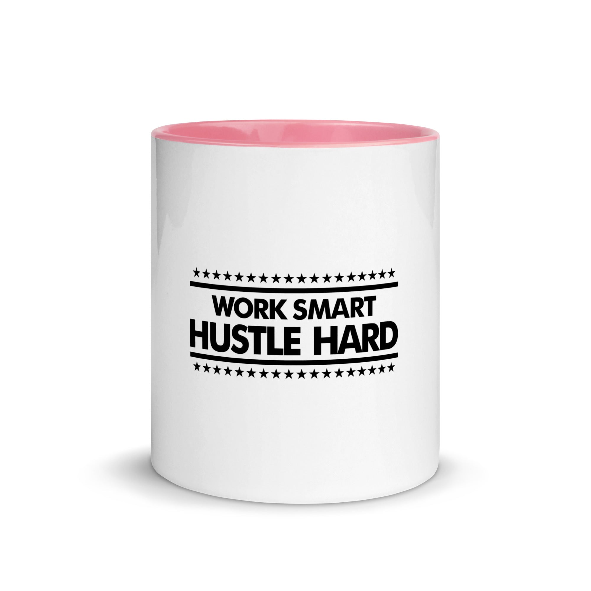 WORK SMART HUSTLE HARD - Mug with Color Inside
