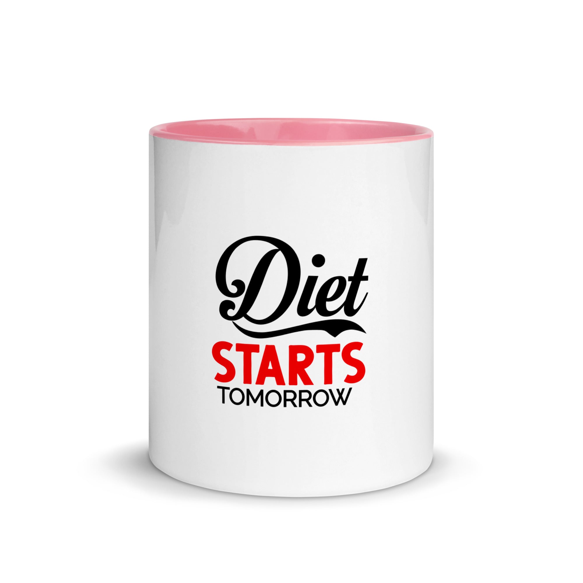 DIET STARTS TOMORROW - Mug with Color Inside
