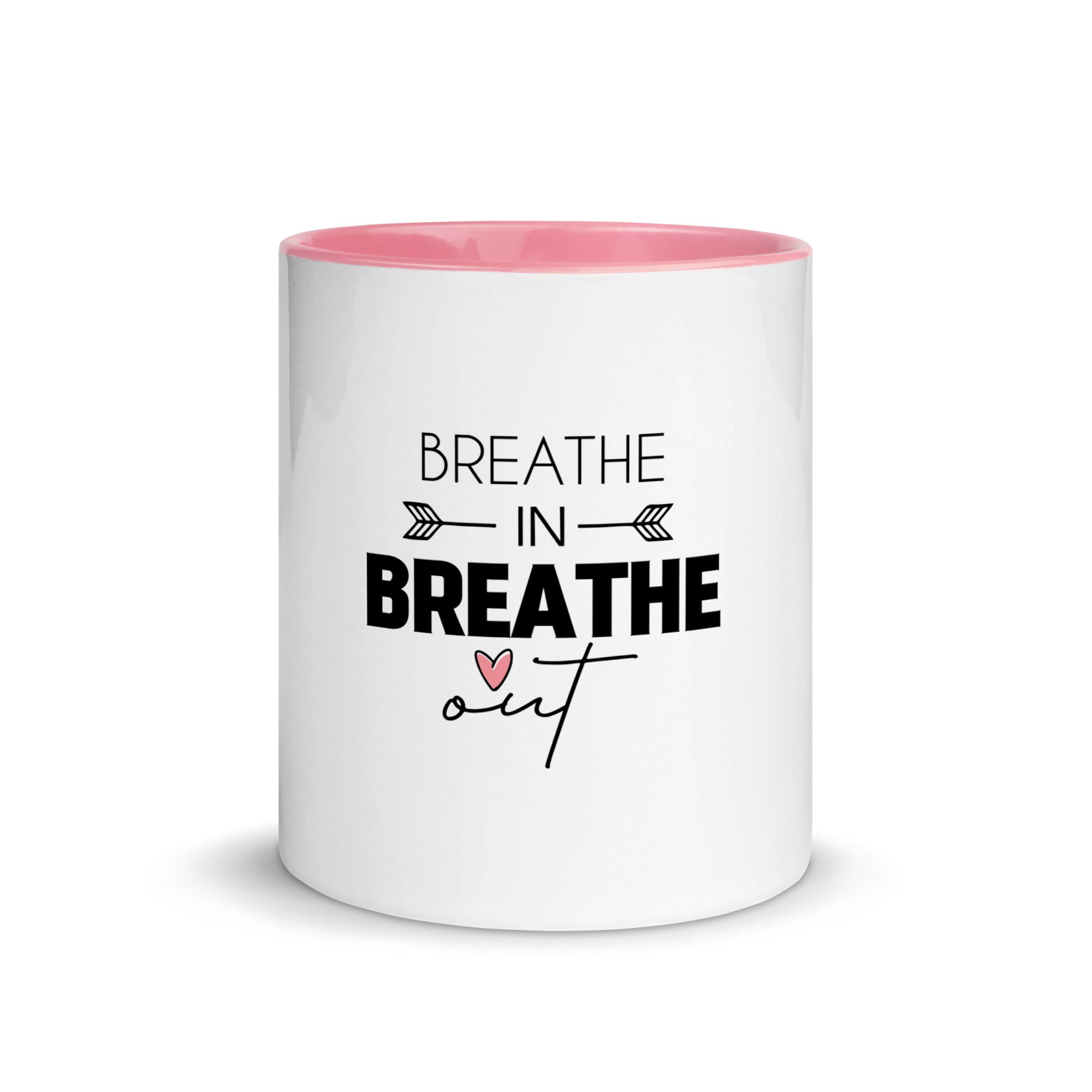 BREATHE IN BREATHE OUT - Mug with Color Inside