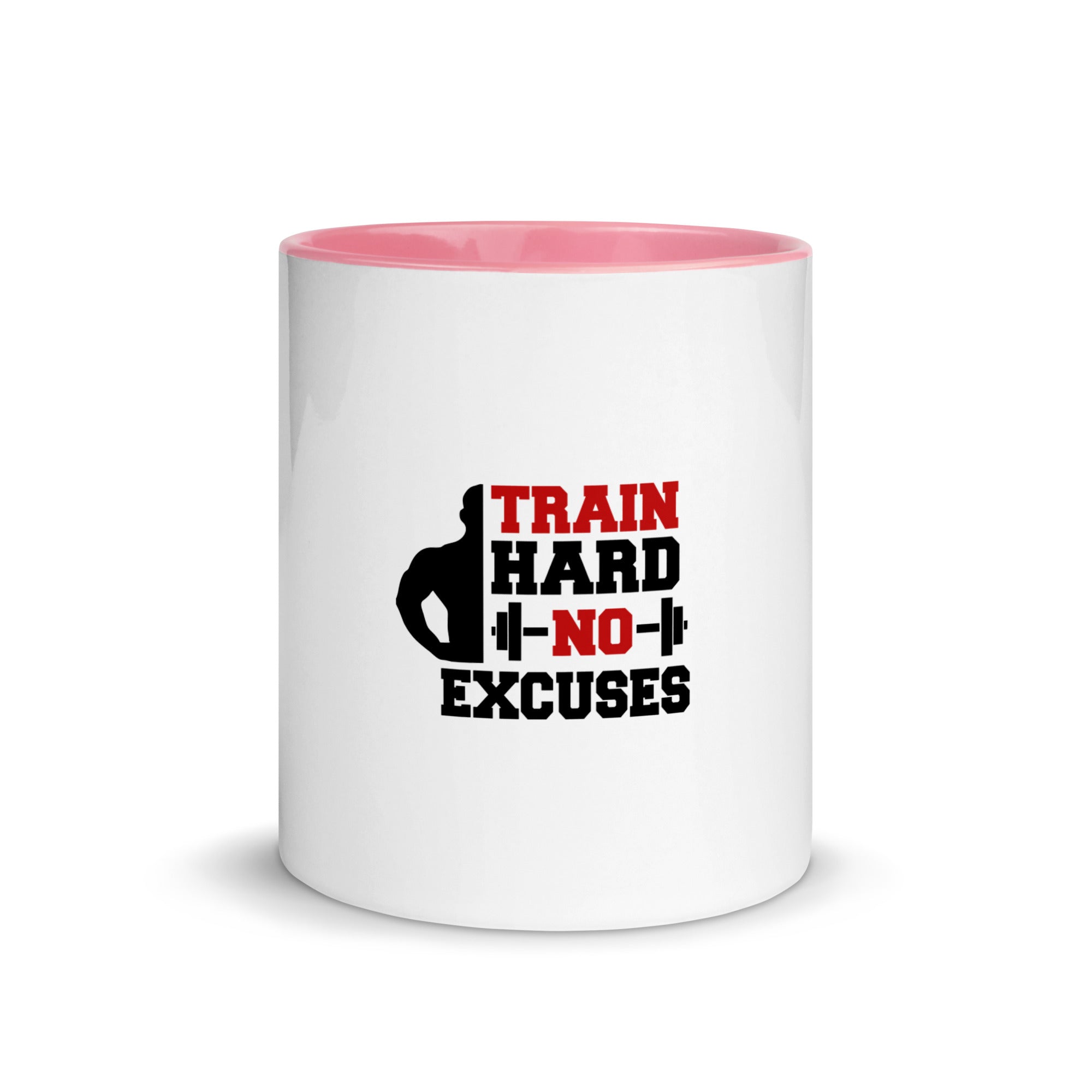 TRAIN HARD NO EXCUSES - Mug with Color Inside