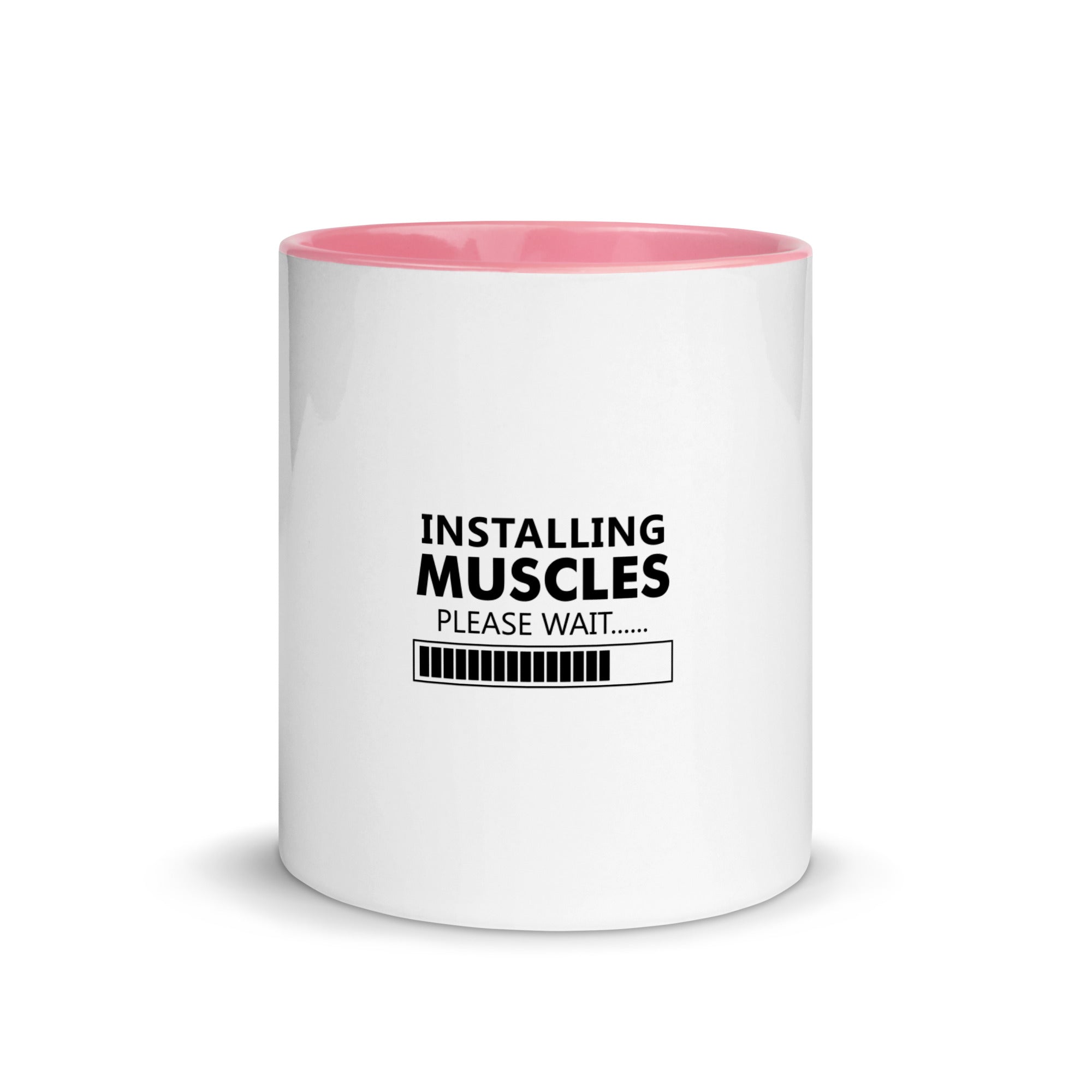 INSTALLING MUSCLES - Mug with Color Inside