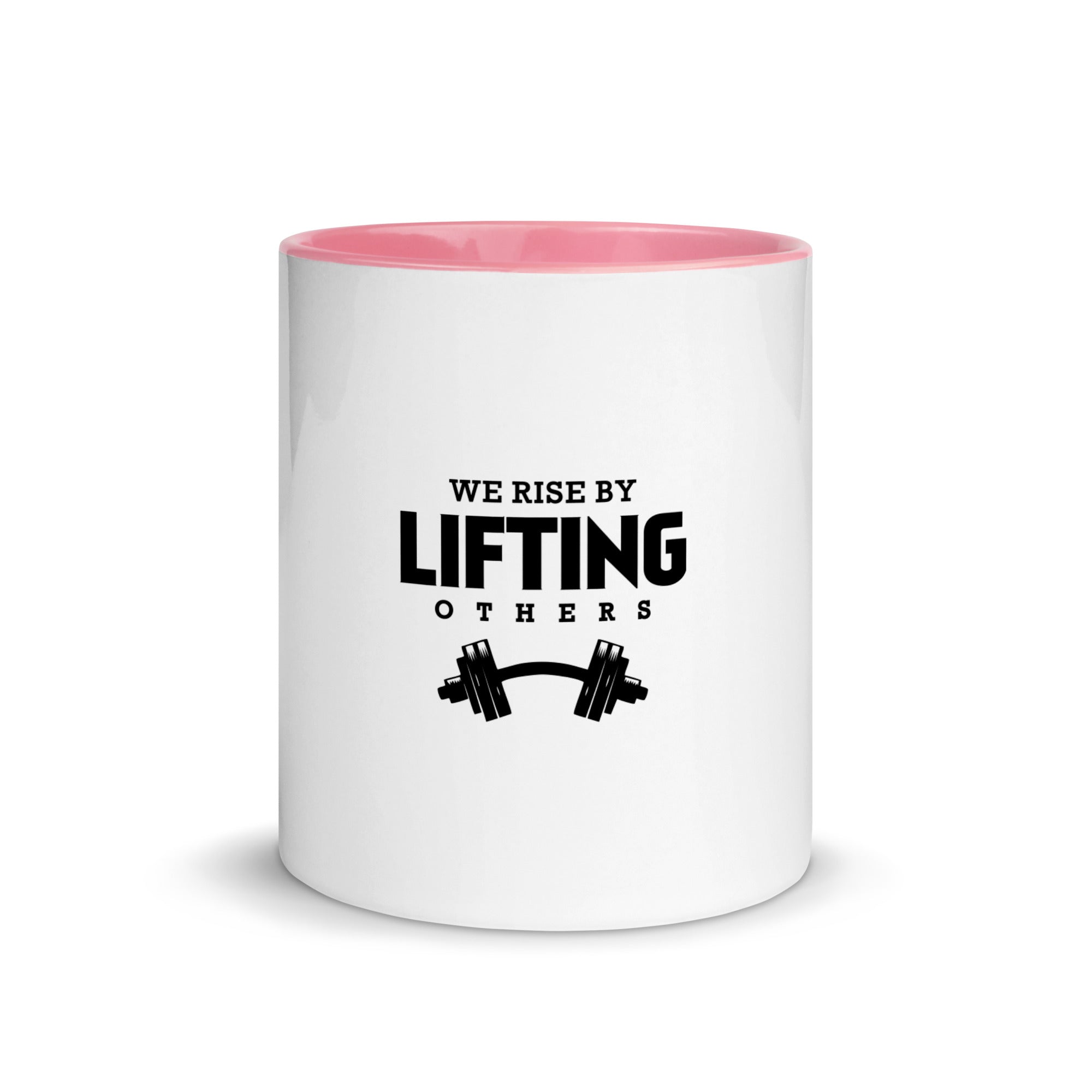 WE RISE BY LIFTING OTHERS - Mug with Color Inside