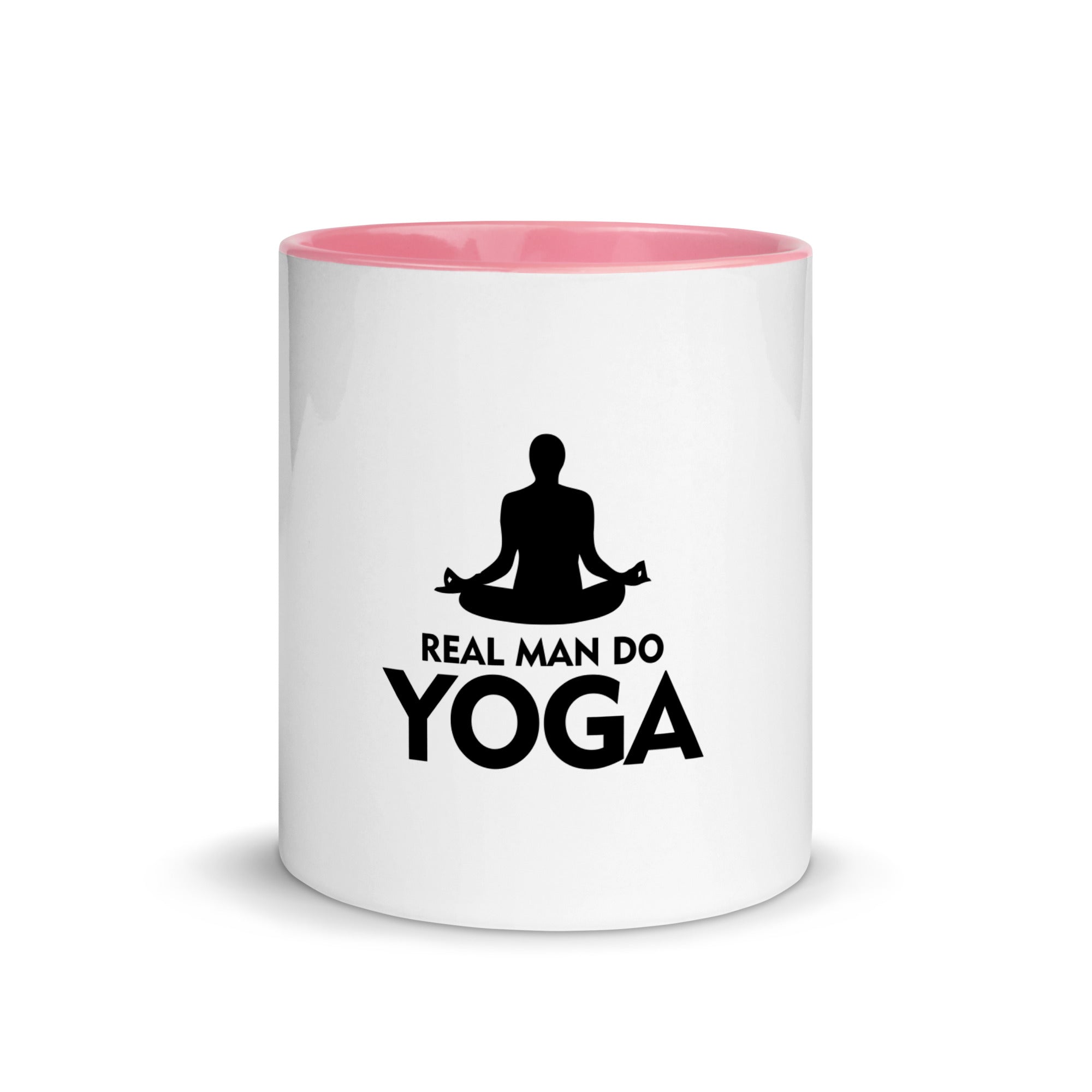 REAL MAN DO YOGA - Mug with Color Inside