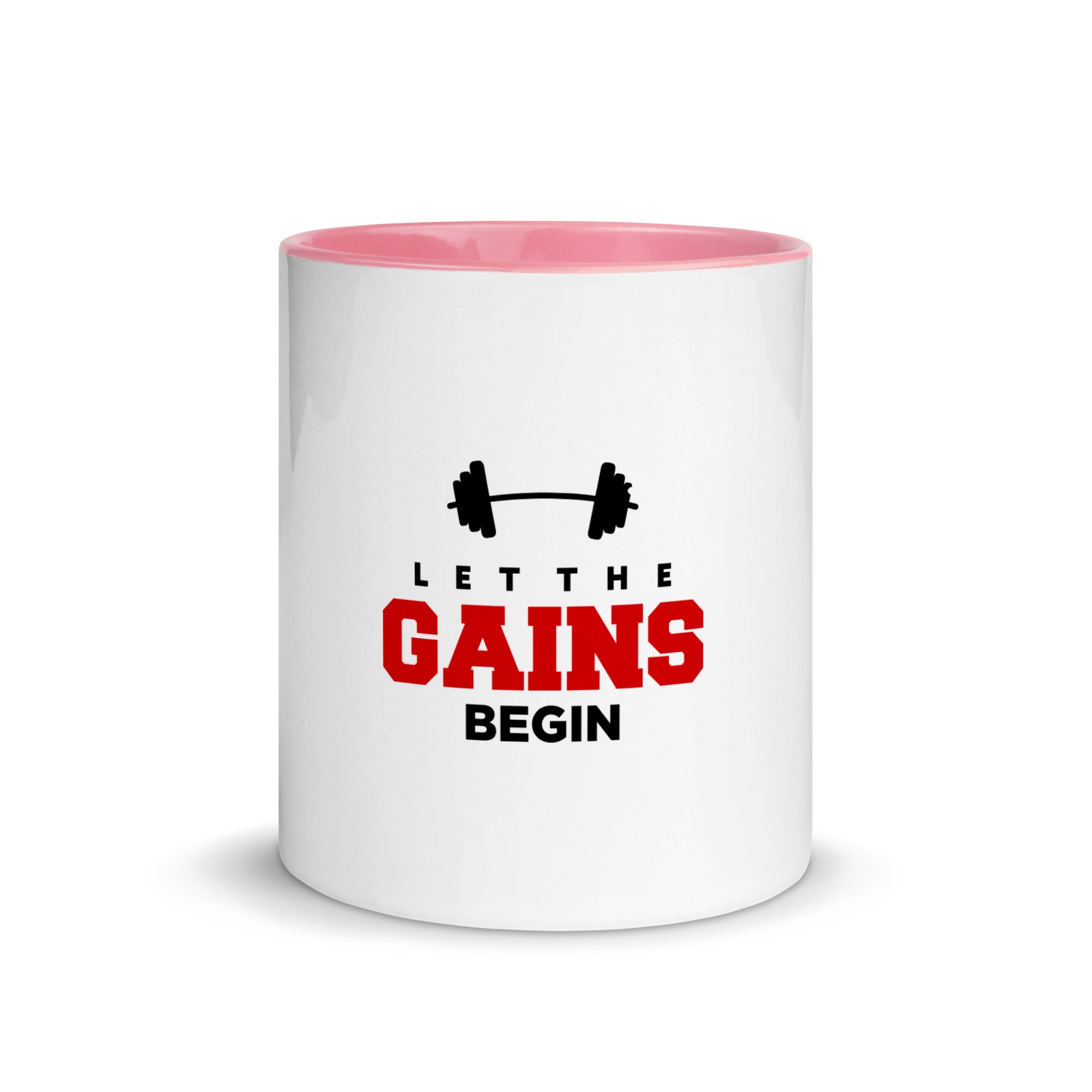 LET THE GAINS BEGIN - Mug with Color Inside