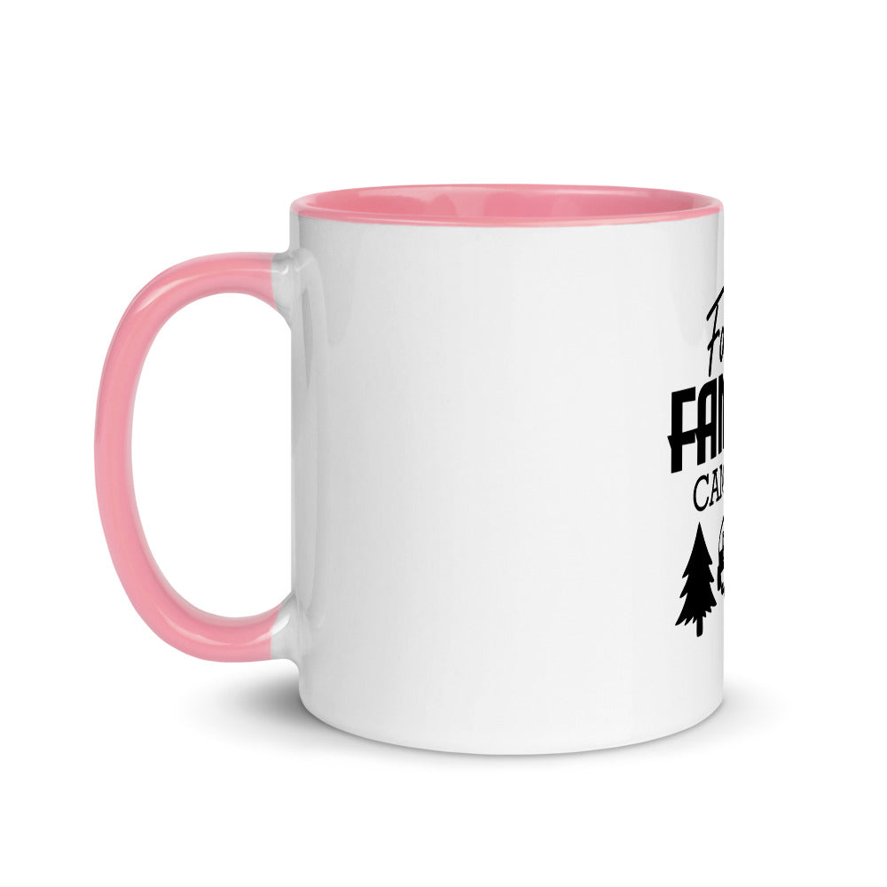 Family Camping- Mug with Color Inside