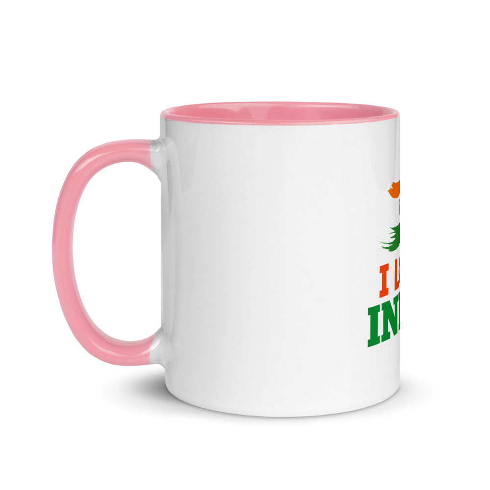 I LOVE INDIA - Mug with Color Inside