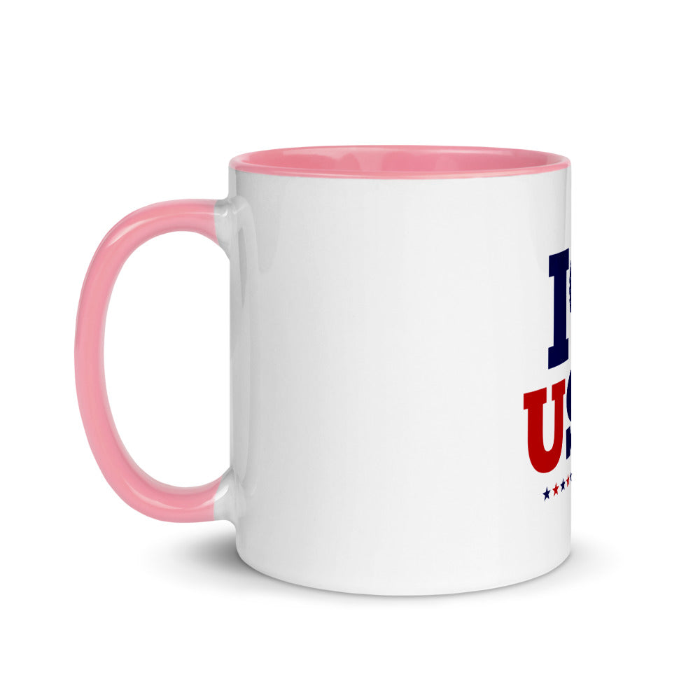 I LOVE USA - Mug with Color Inside