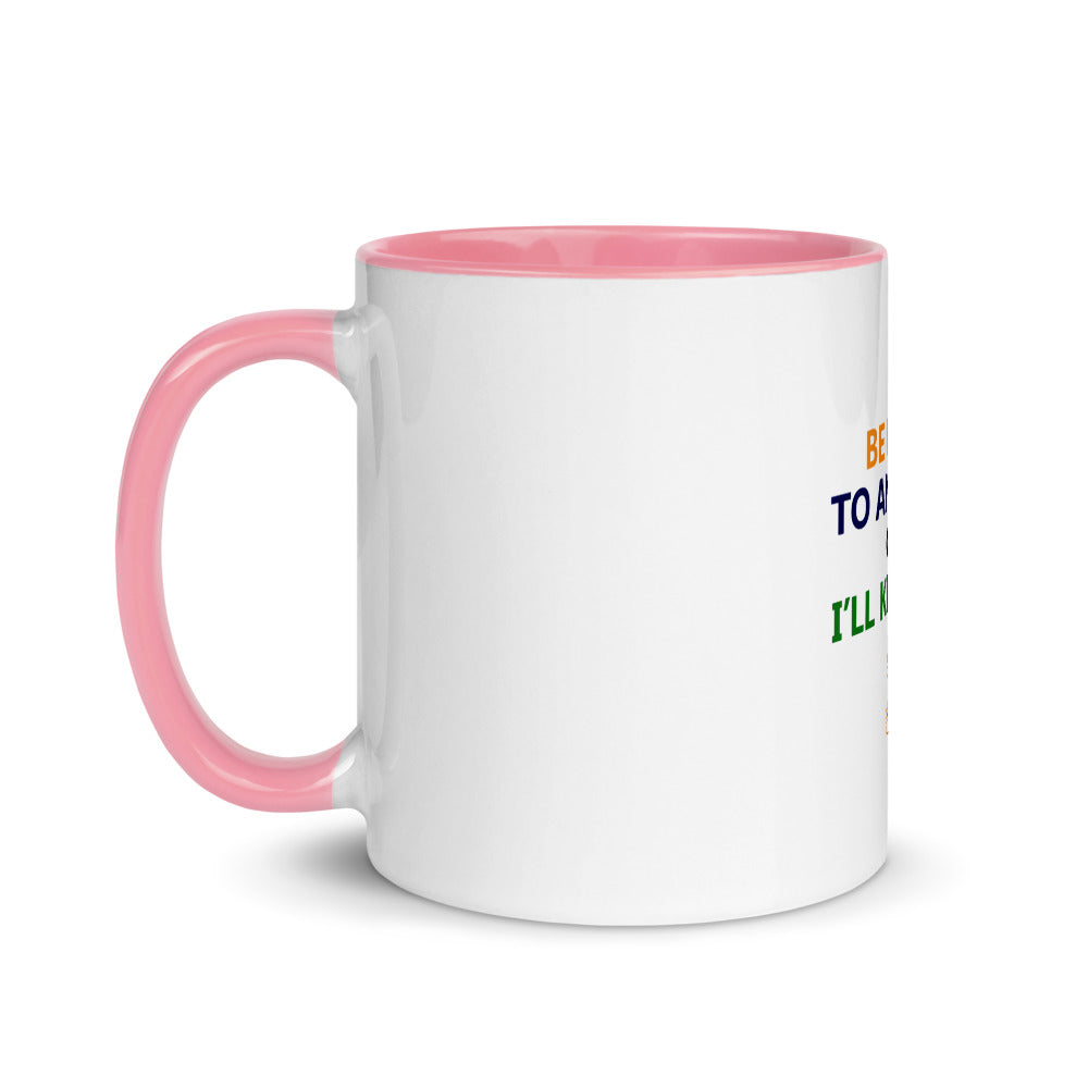 BE KIND TO ANIMALS - Mug with Color Inside
