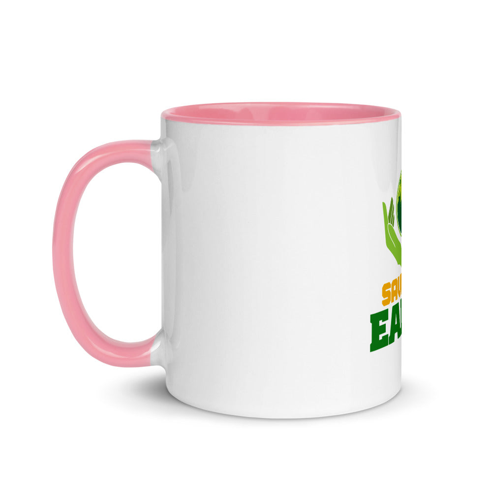 SAVE THE EARTH - Mug with Color Inside