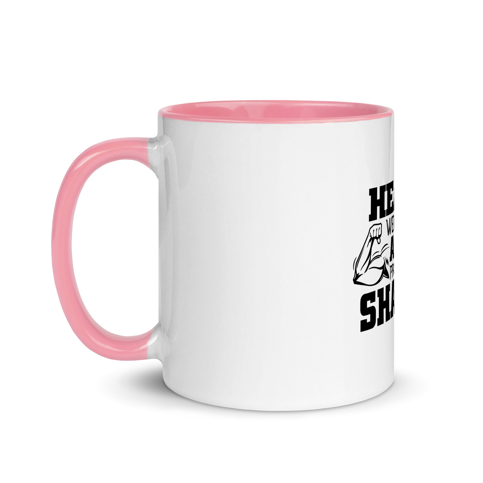 HEAVY WEIGHTS AND PROTEIN SHAKES - Mug with Color Inside