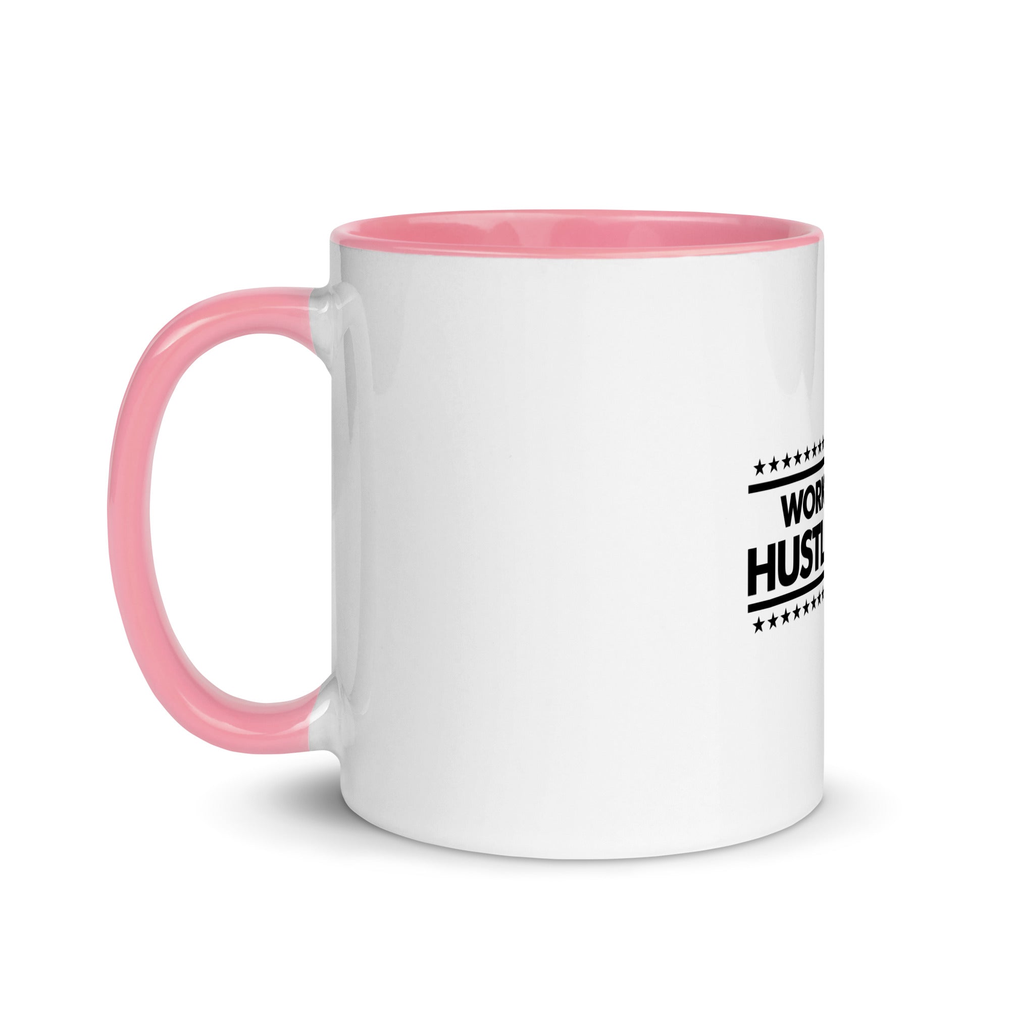 WORK SMART HUSTLE HARD - Mug with Color Inside
