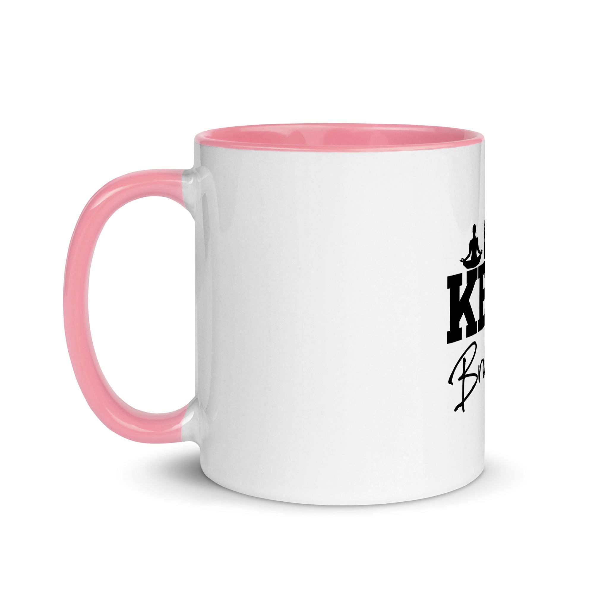 KEEP BREATHING - Mug with Color Inside
