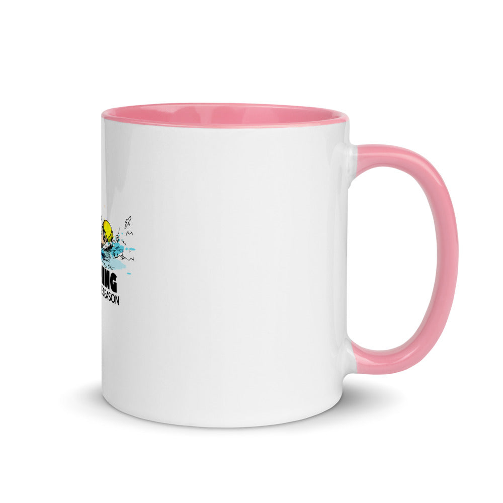 Swimming- Mug with Color Inside