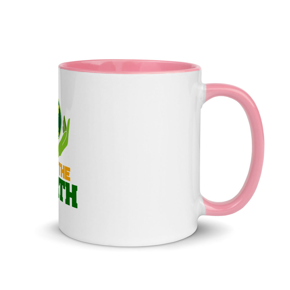 SAVE THE EARTH - Mug with Color Inside