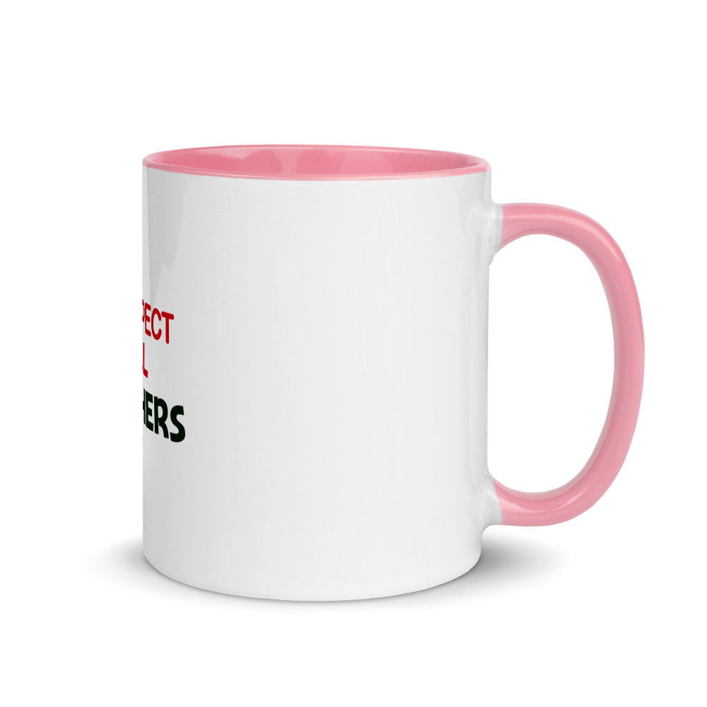 I RESPECT ALL TEACHERS - Mug with Color Inside