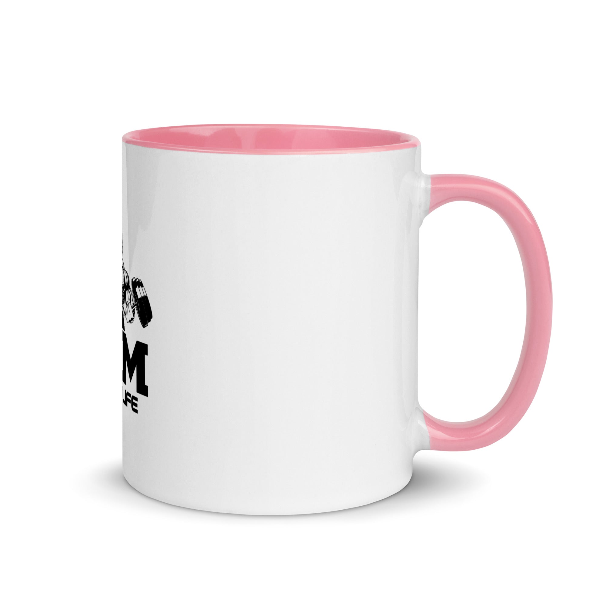 GYM IS MY LIFE - Mug with Color Inside