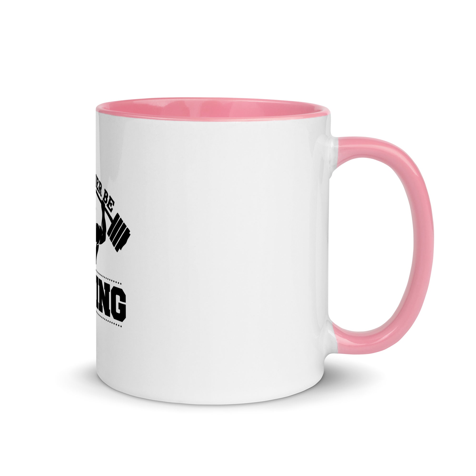 I'D RATHER BE LIFTING - Mug with Color Inside