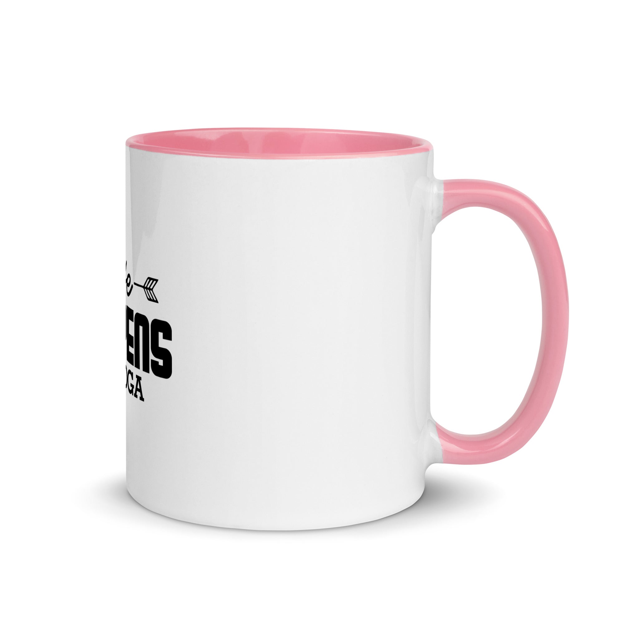 LIFE HAPPENS DO YOGA - Mug with Color Inside