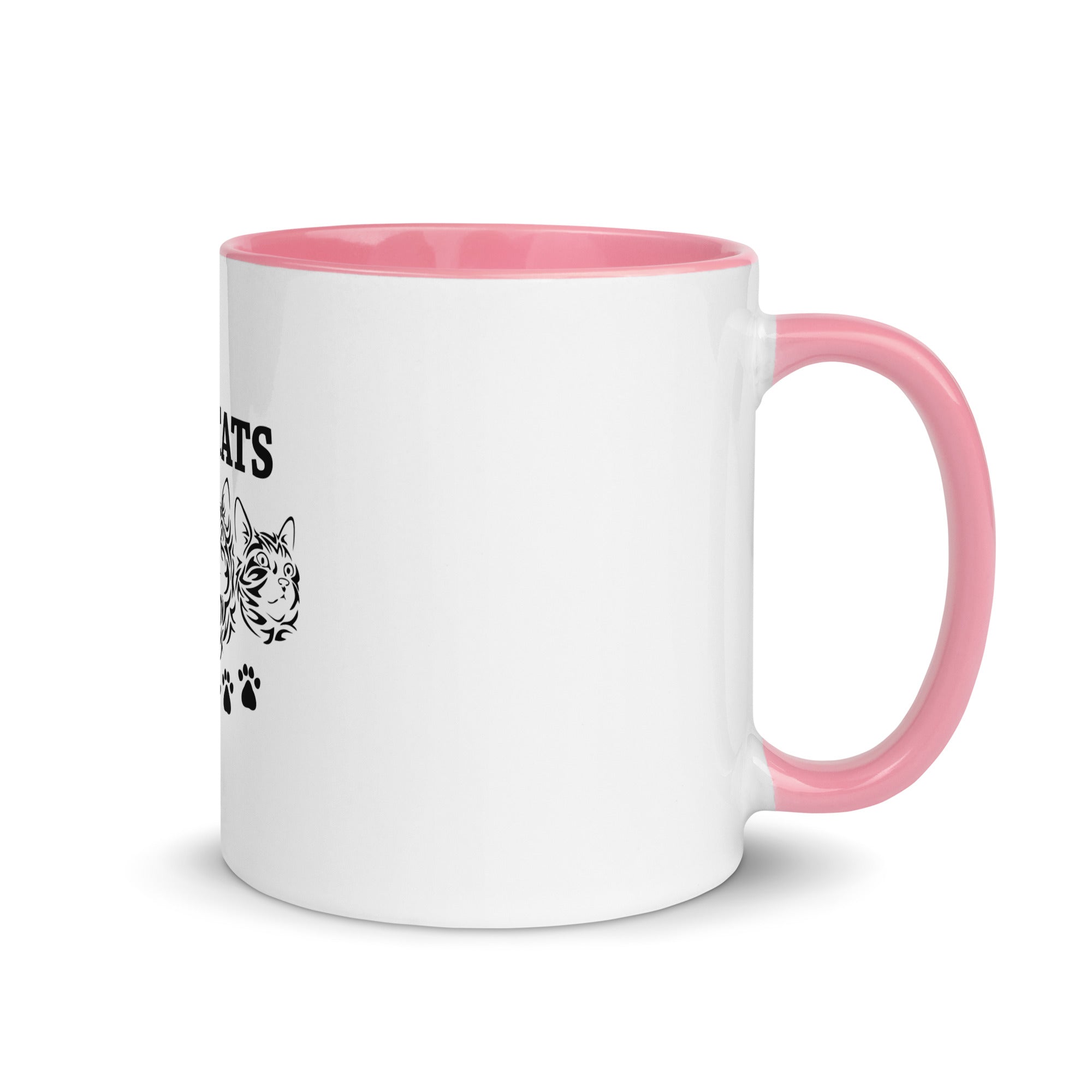 I LOVE CATS - Mug with Color Inside