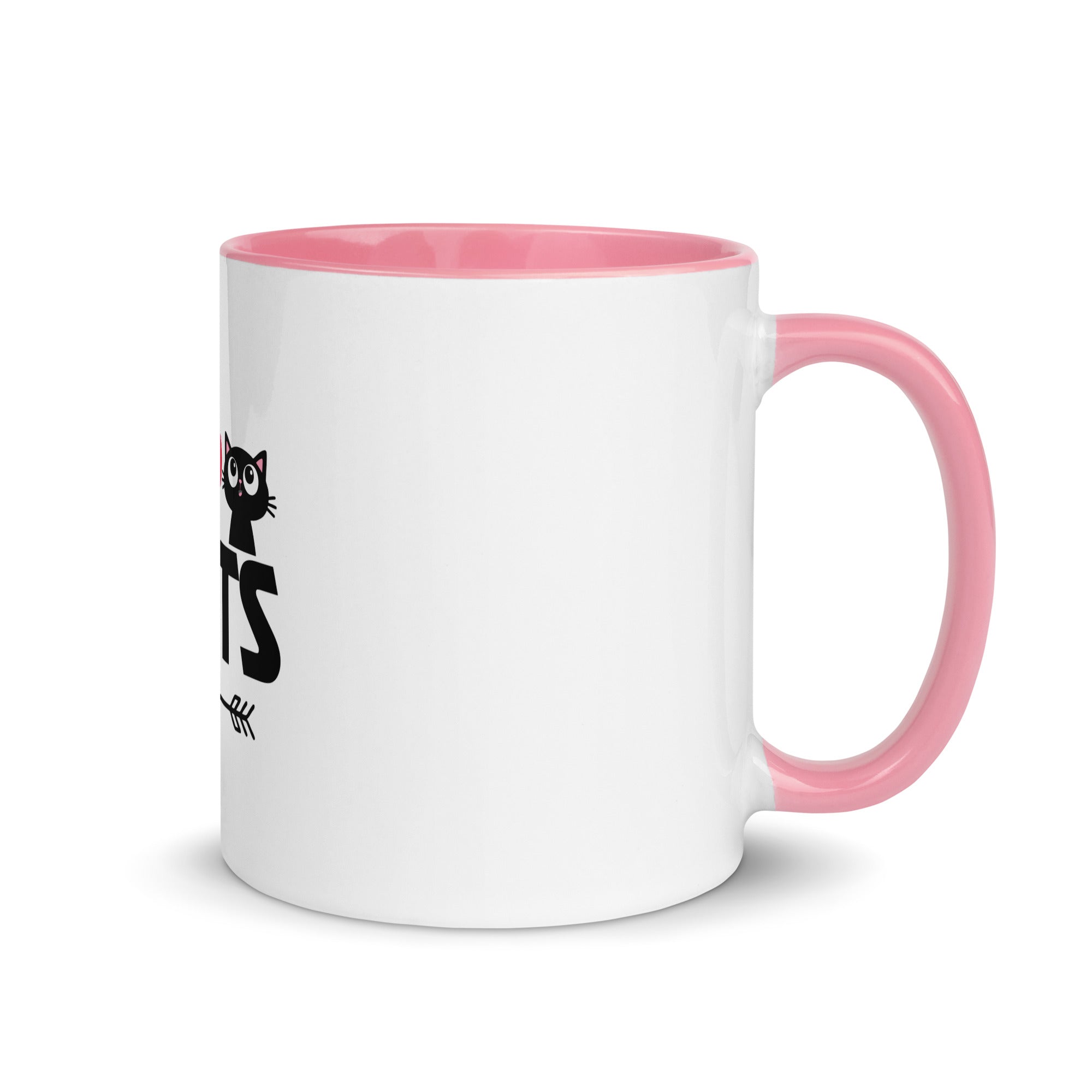 I LOVE CATS - Mug with Color Inside