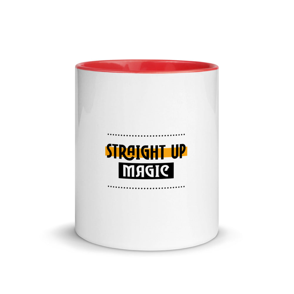 Straight up magic-- Mug with Color Inside