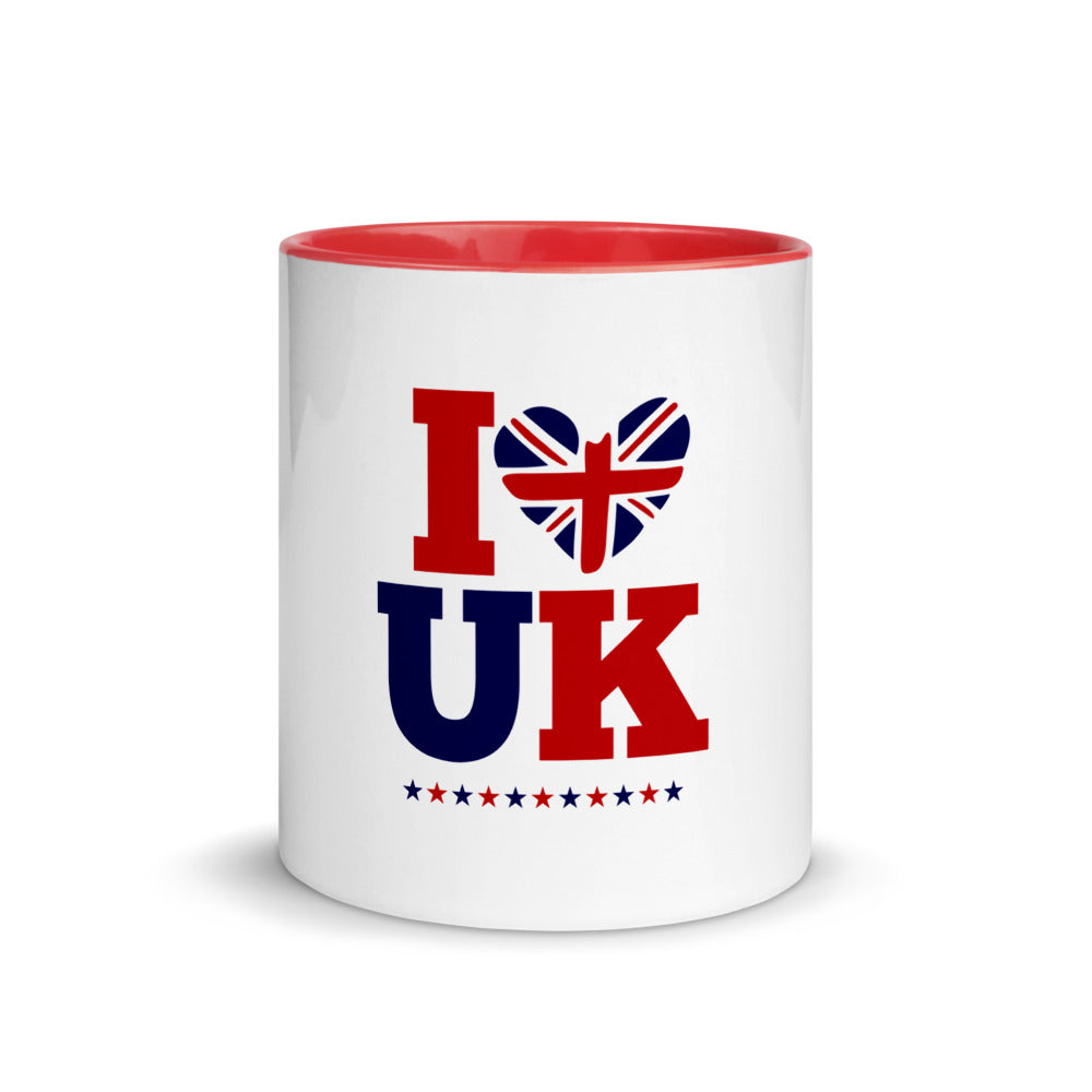 I LOVE UK - Mug with Color Inside