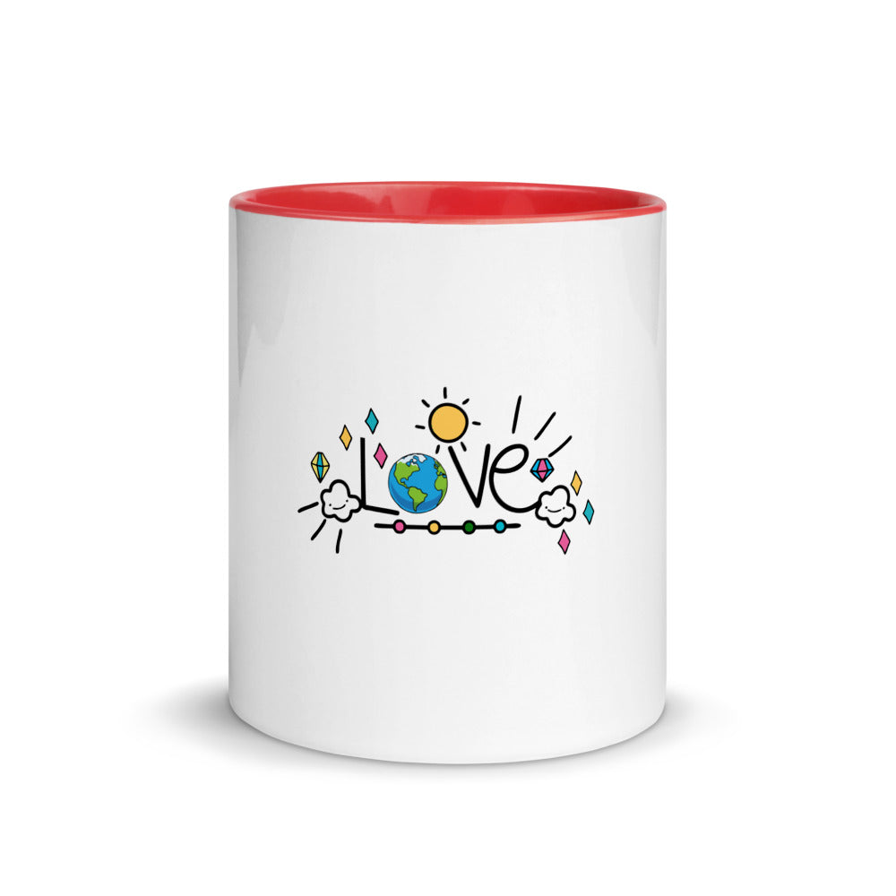 LOVE EARTH - Mug with Color Inside