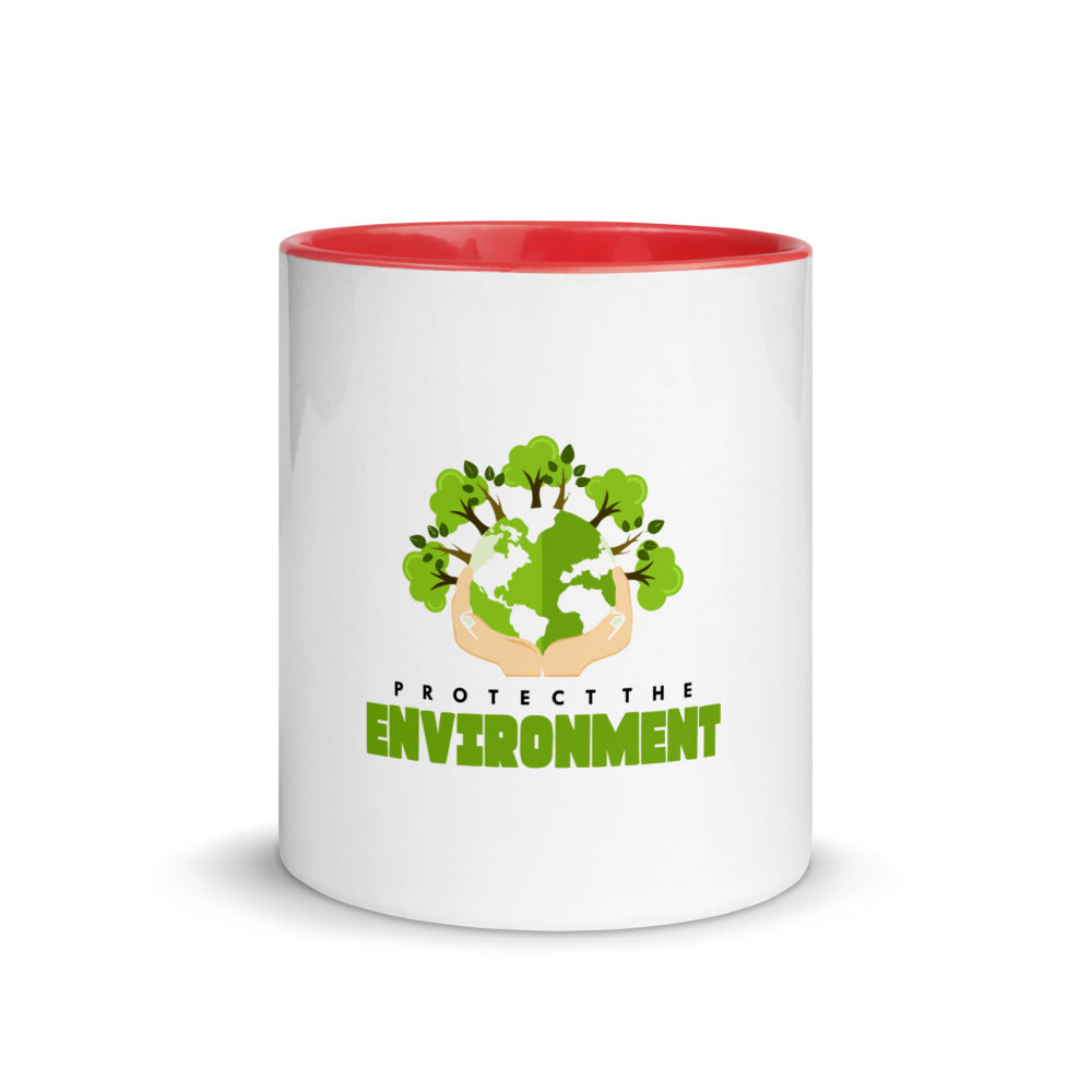 PROTECT THE ENVIRONMENT - Mug with Color Inside