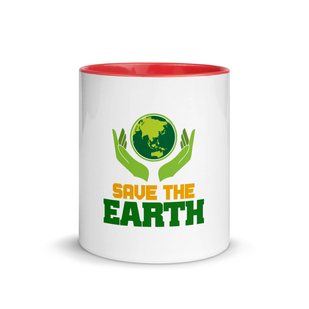 SAVE THE EARTH - Mug with Color Inside