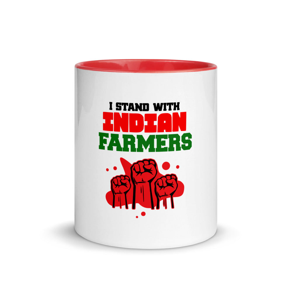 I STAND WITH INDIAN FARMERS - Mug with Color Inside