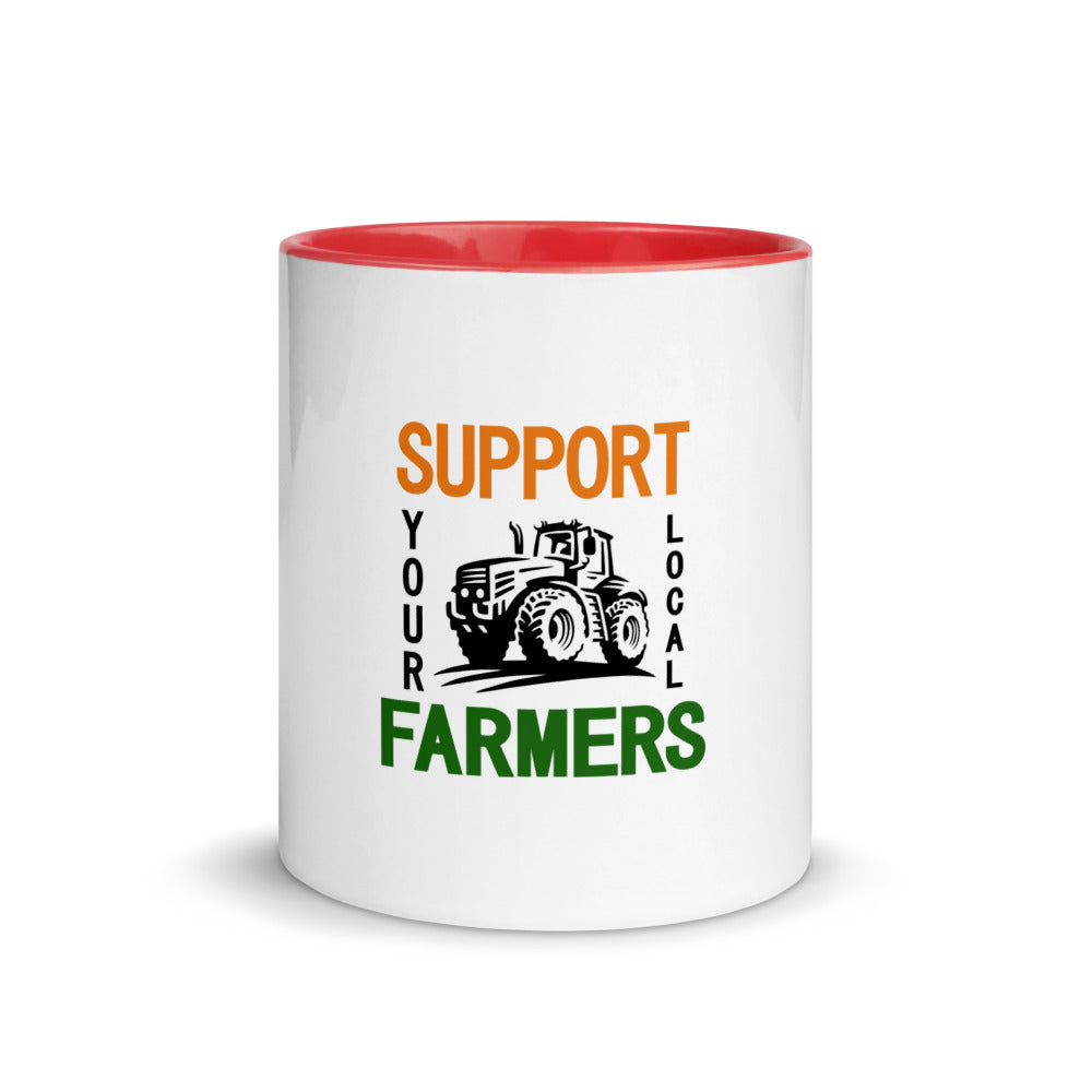 SUPPORT YOUR LOCAL FARMERS - Mug with Color Inside