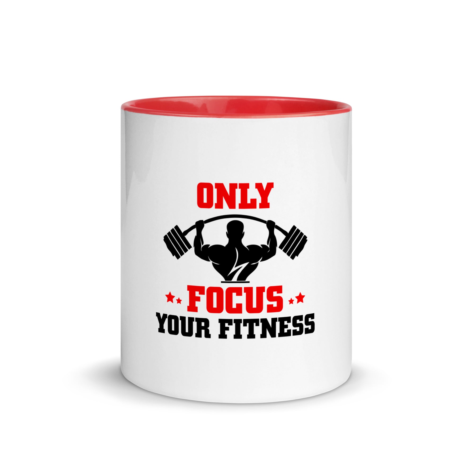 ONLY FOCUS YOUR FITNESS - Mug with Color Inside