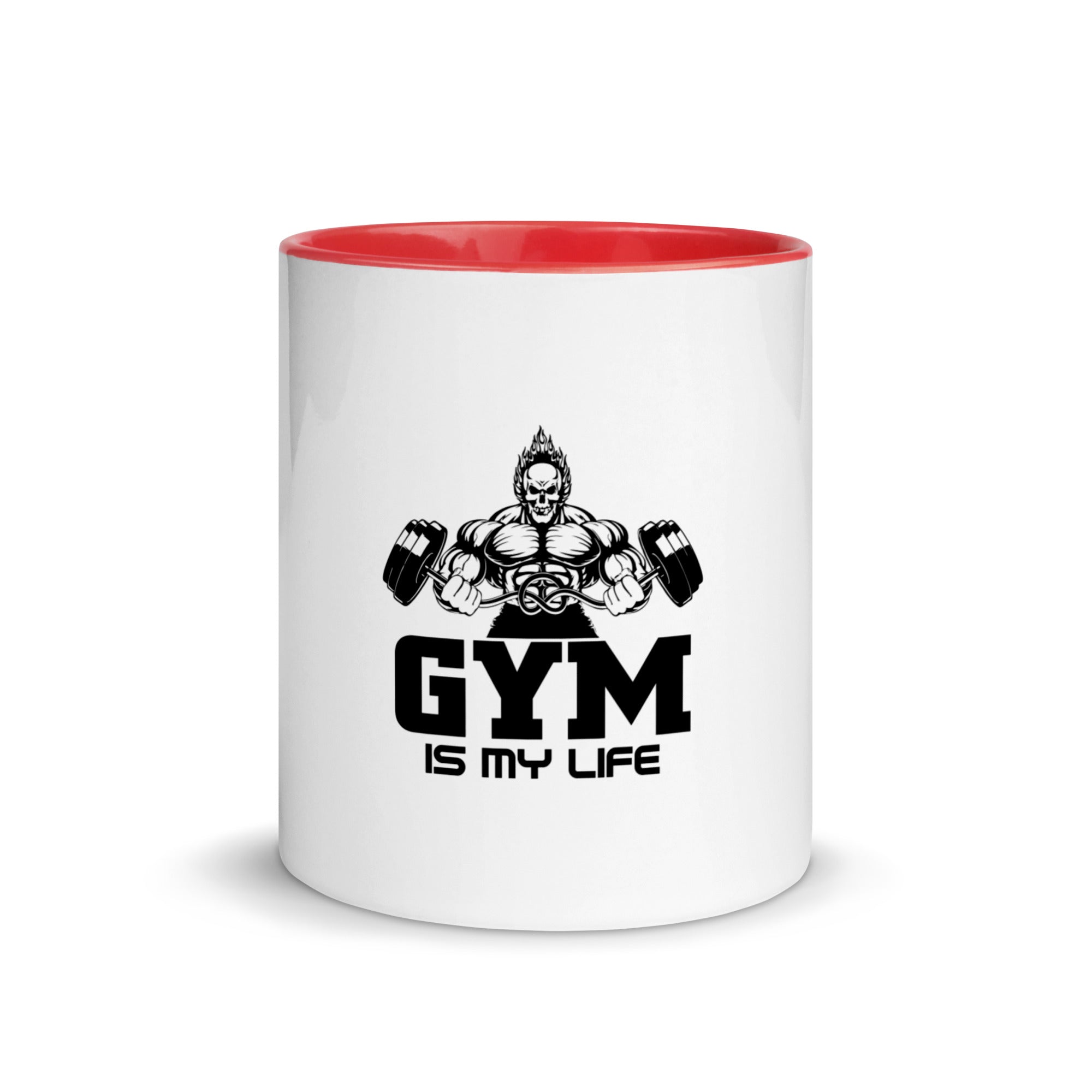 GYM IS MY LIFE - Mug with Color Inside
