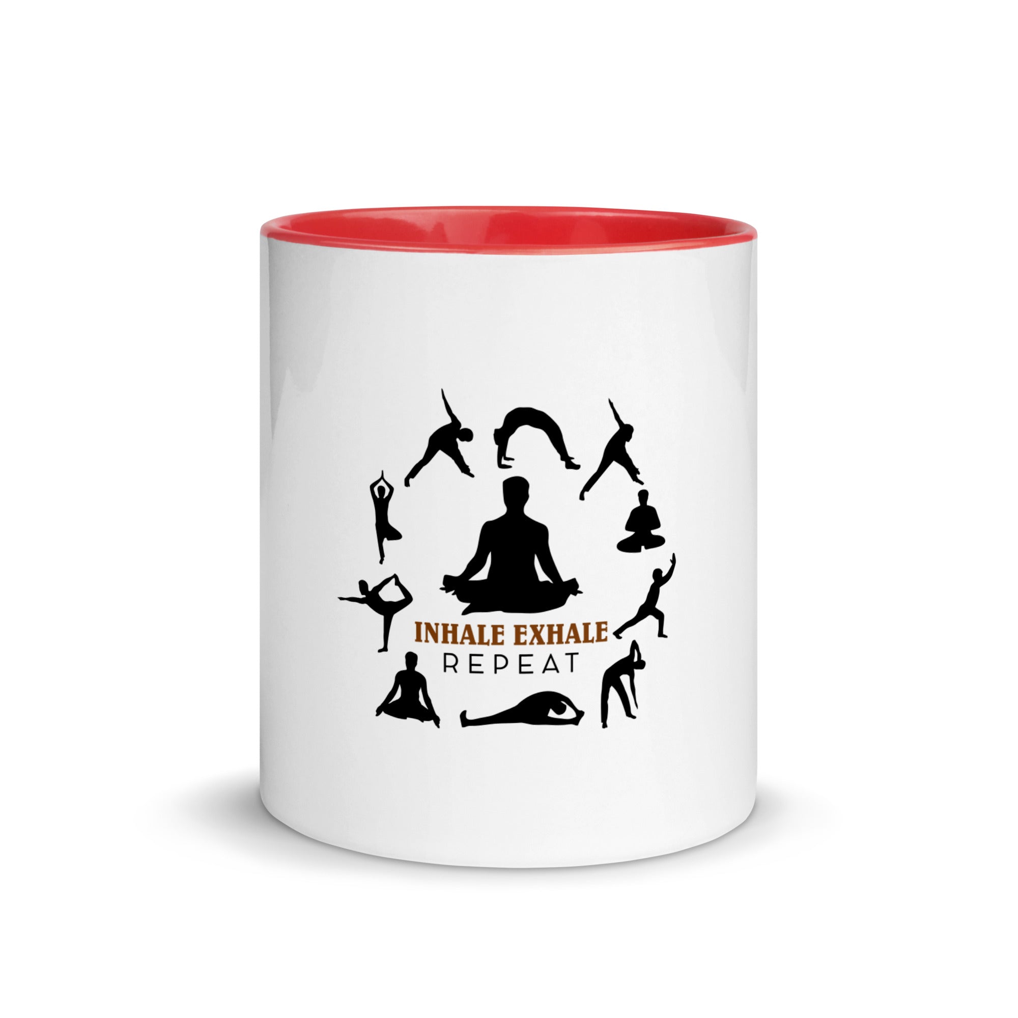 INHALE EXHALE REPEAT - Mug with Color Inside